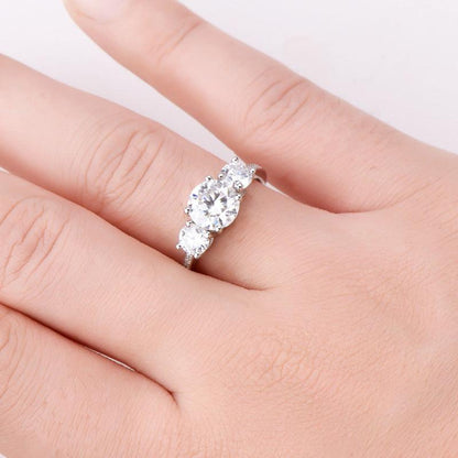3 Carat Moissanite 925 Sterling Silver Ring Carauana Store