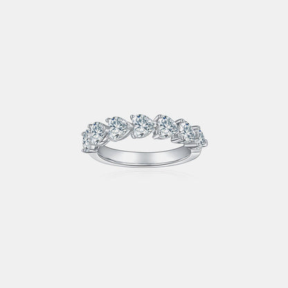 2.1 Carat 925 Sterling Silver Moissanite Heart Ring Carauana Store