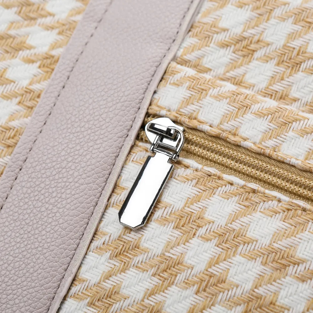 Houndstooth Canvas Travel Bag Carauana Store