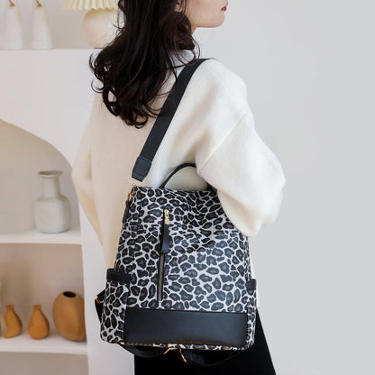 Leopard PU Leather Backpack Bag Carauana Store