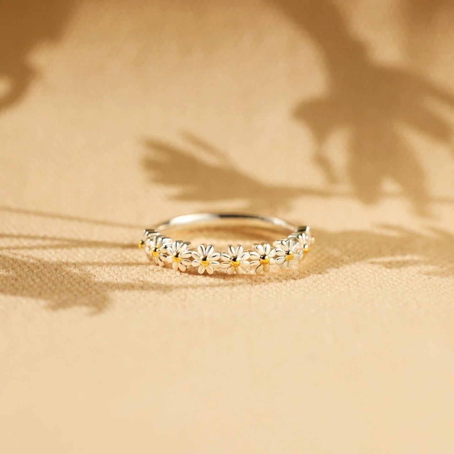 Flower Shape 925 Sterling Silver Ring Carauana Store