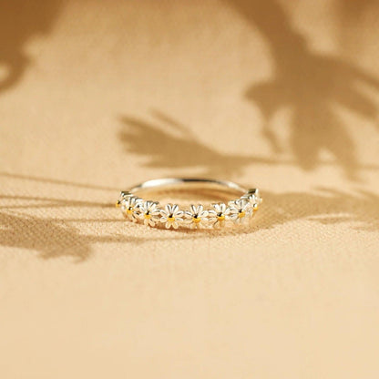 Flower Shape 925 Sterling Silver Ring Carauana Store