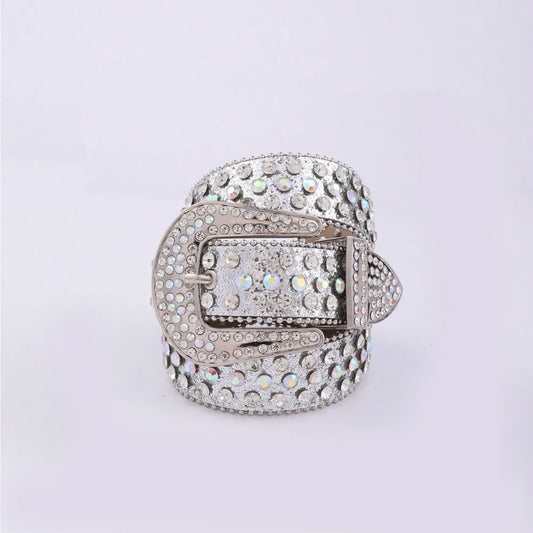 PU Leather Rhinestone Belt Carauana Store