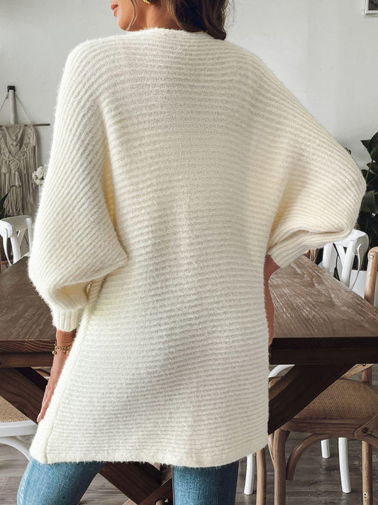 Open Front Long Sleeve Cardigan Carauana Store