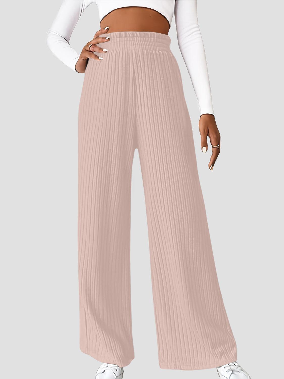 Ribbed High Waist Pants Carauana Store