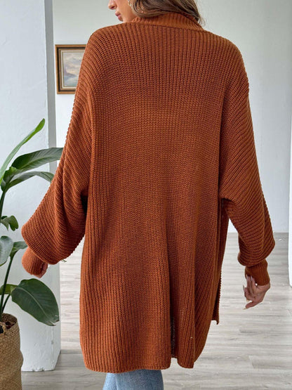 Open Front Long Sleeve Cardigan Carauana Store
