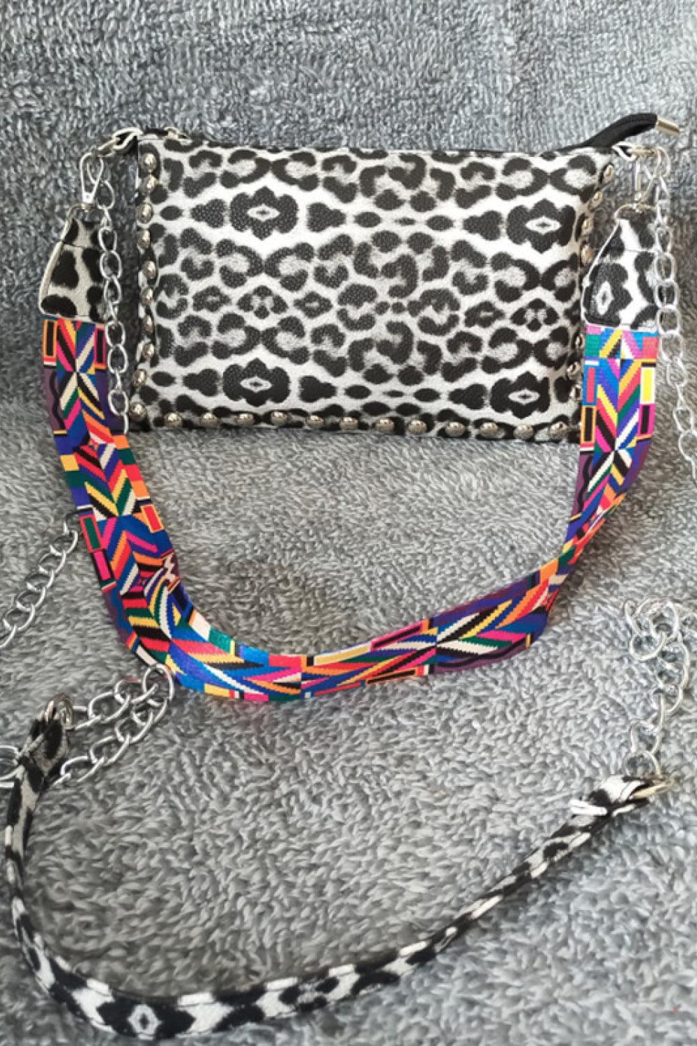 Adored PU Leather Studded Shoulder Bag Carauana Store