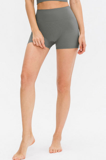 Slim Fit Wide Waistband Sports Shorts Carauana Store