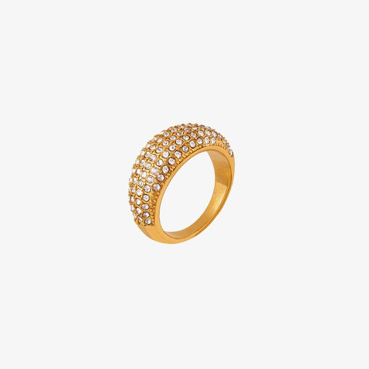 Czech Diamond Titanium Steel Ring Carauana Store