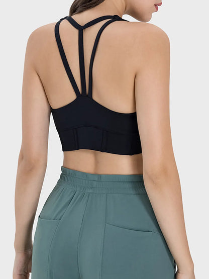 Millennia Square Neck Wide Strap Active Tank Carauana Store