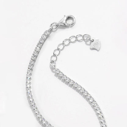 925 Sterling Silver Inlaid Zircon Bracelet Carauana Store