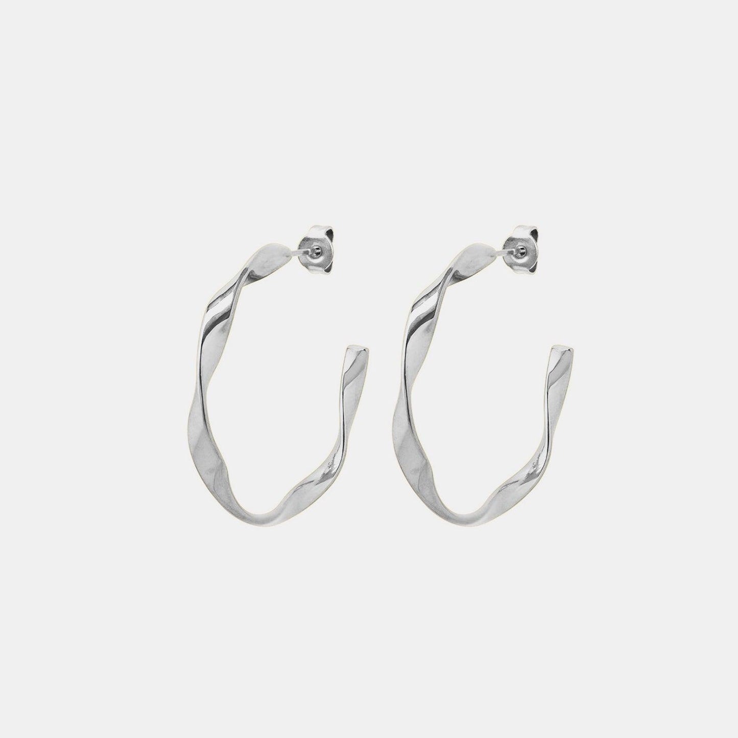 Titanium Steel C-Hoop Earrings Carauana Store