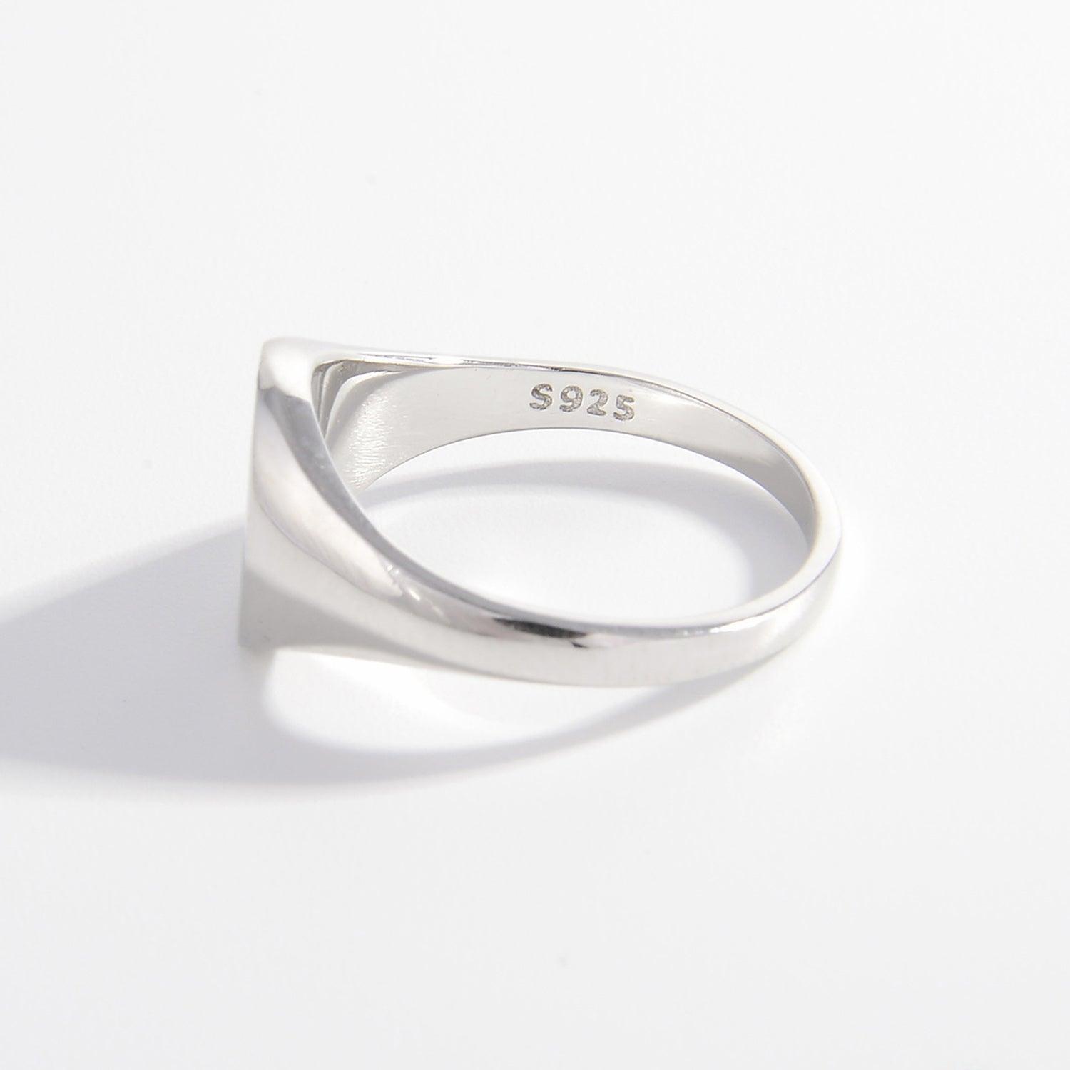 925 Sterling Silver Signet Ring Carauana Store