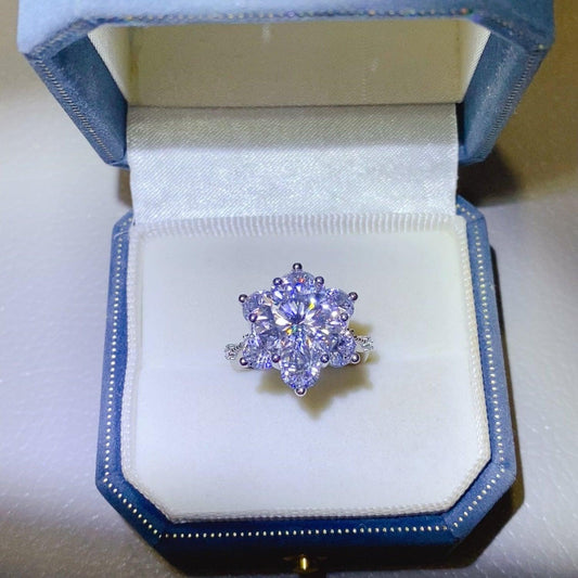 5 Carat Moissanite 925 Sterling Silver Ring Carauana Store