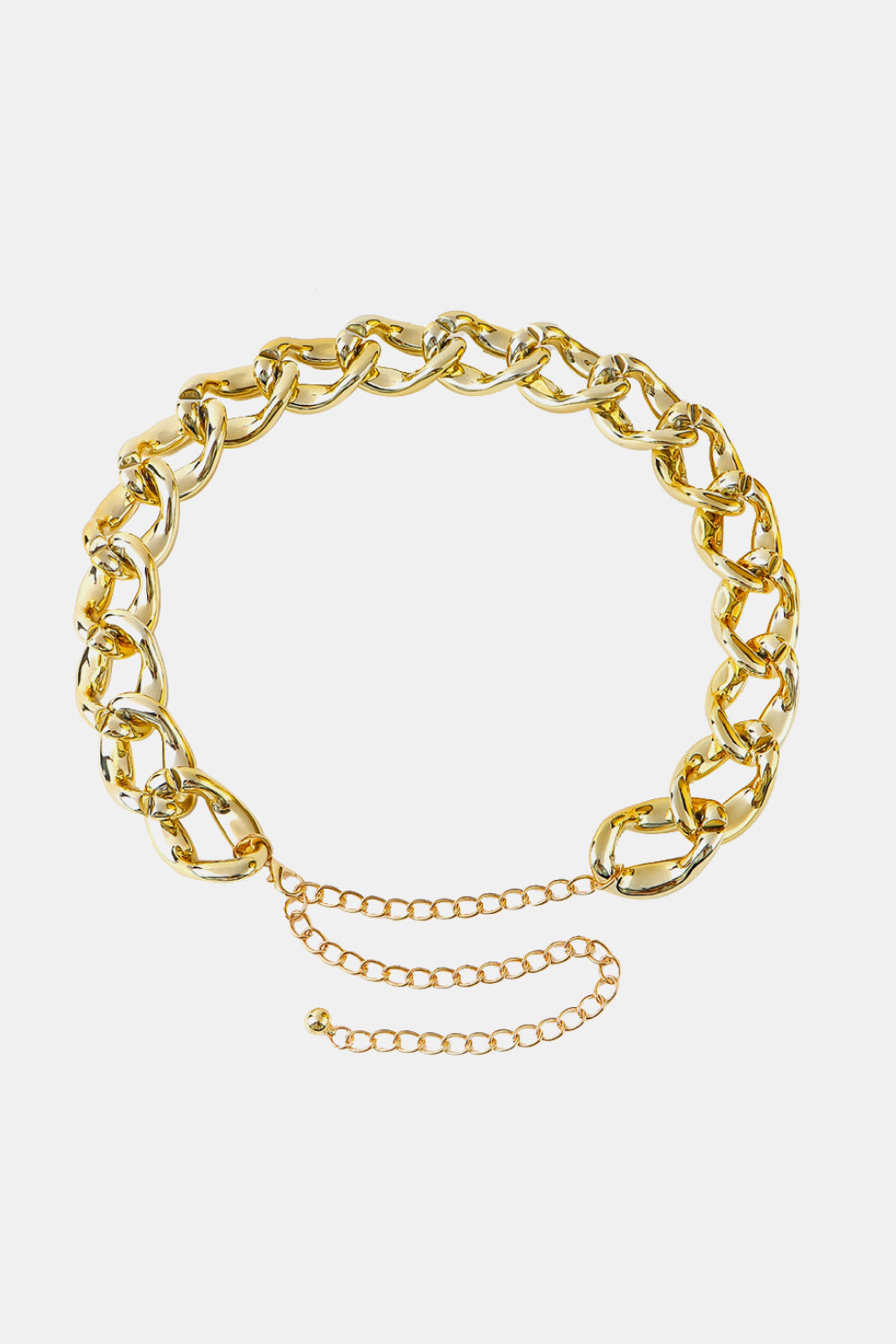 1.2" Width Acrylic Curb Chain Belt Carauana Store