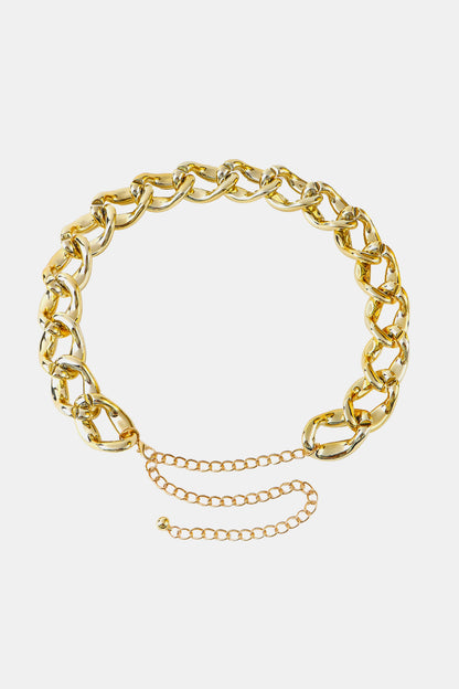 1.2" Width Acrylic Curb Chain Belt Carauana Store
