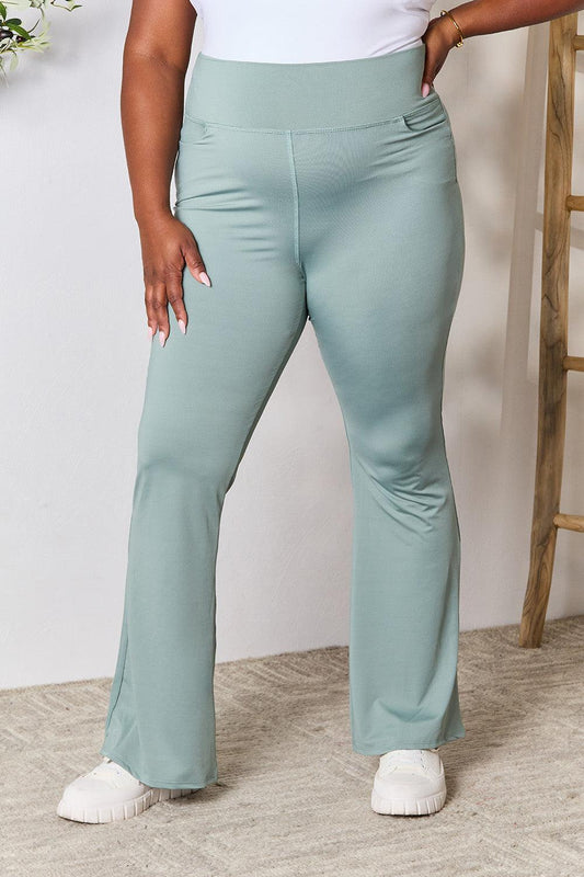Heimish Full Size Wide Waistband Sports Pants Carauana Store