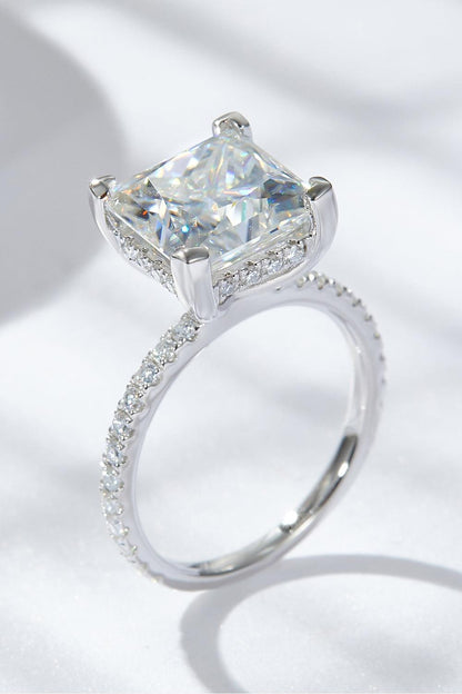5.52 Carat Moissanite Side Stone Ring Carauana Store