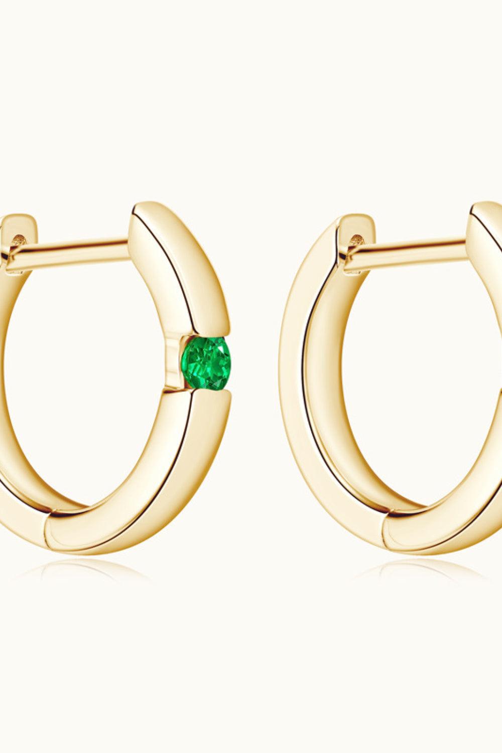 Lab-Grown Emerald Earrings Carauana Store