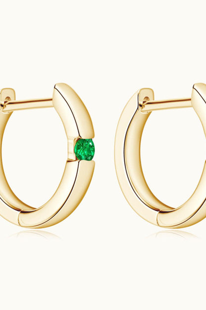 Lab-Grown Emerald Earrings Carauana Store