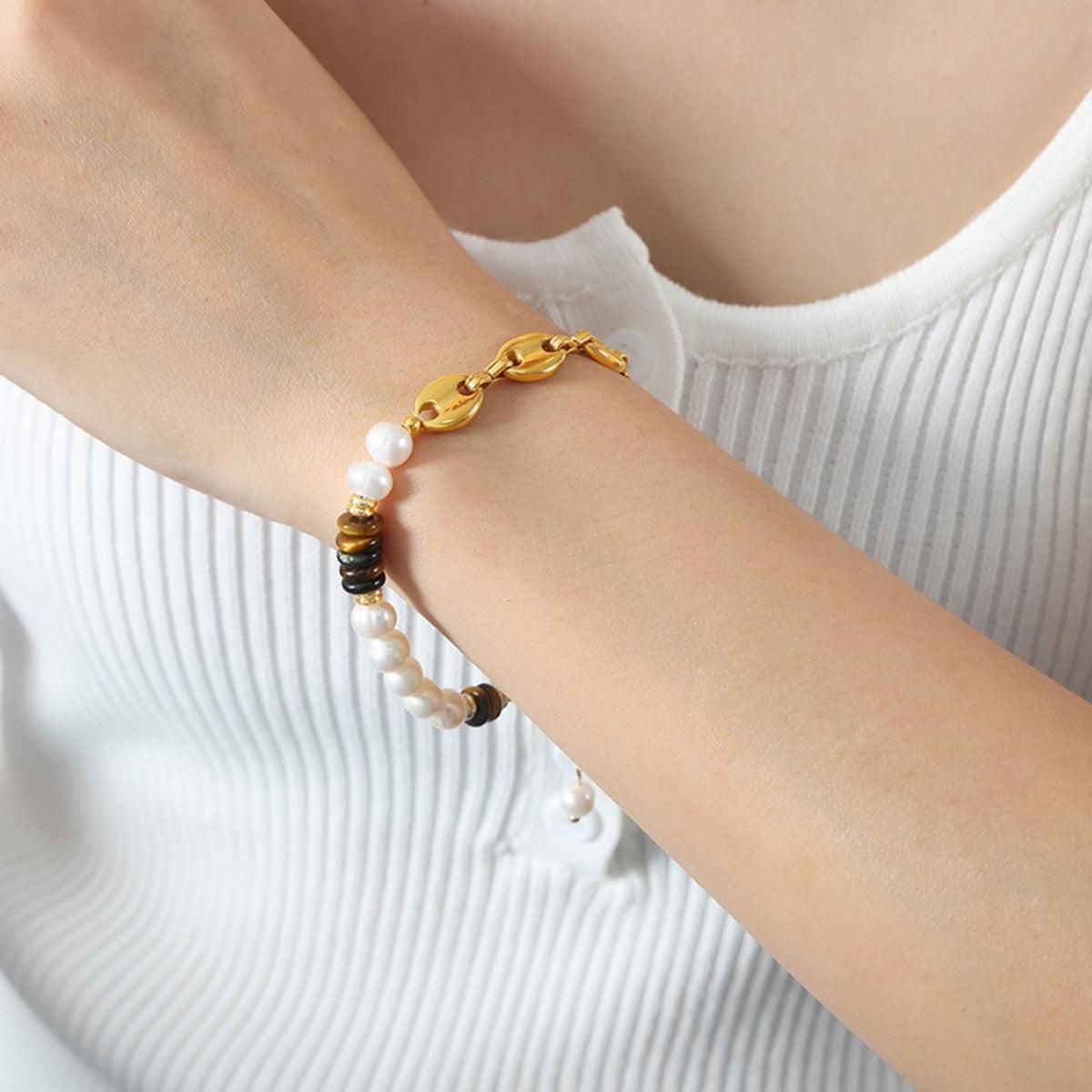 18K Gold-Plated Titanium Steel Bracelet Carauana Store