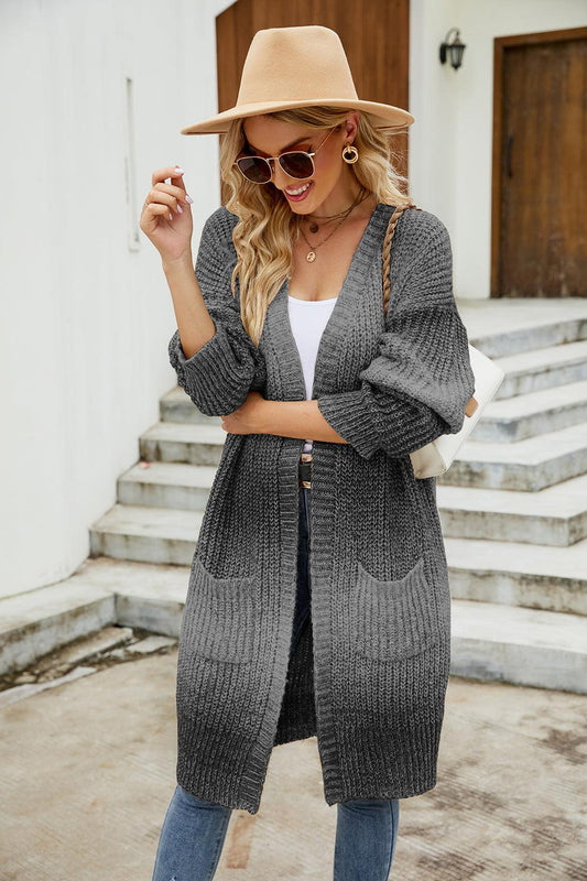 Gradient Open Front Cardigan Carauana Store
