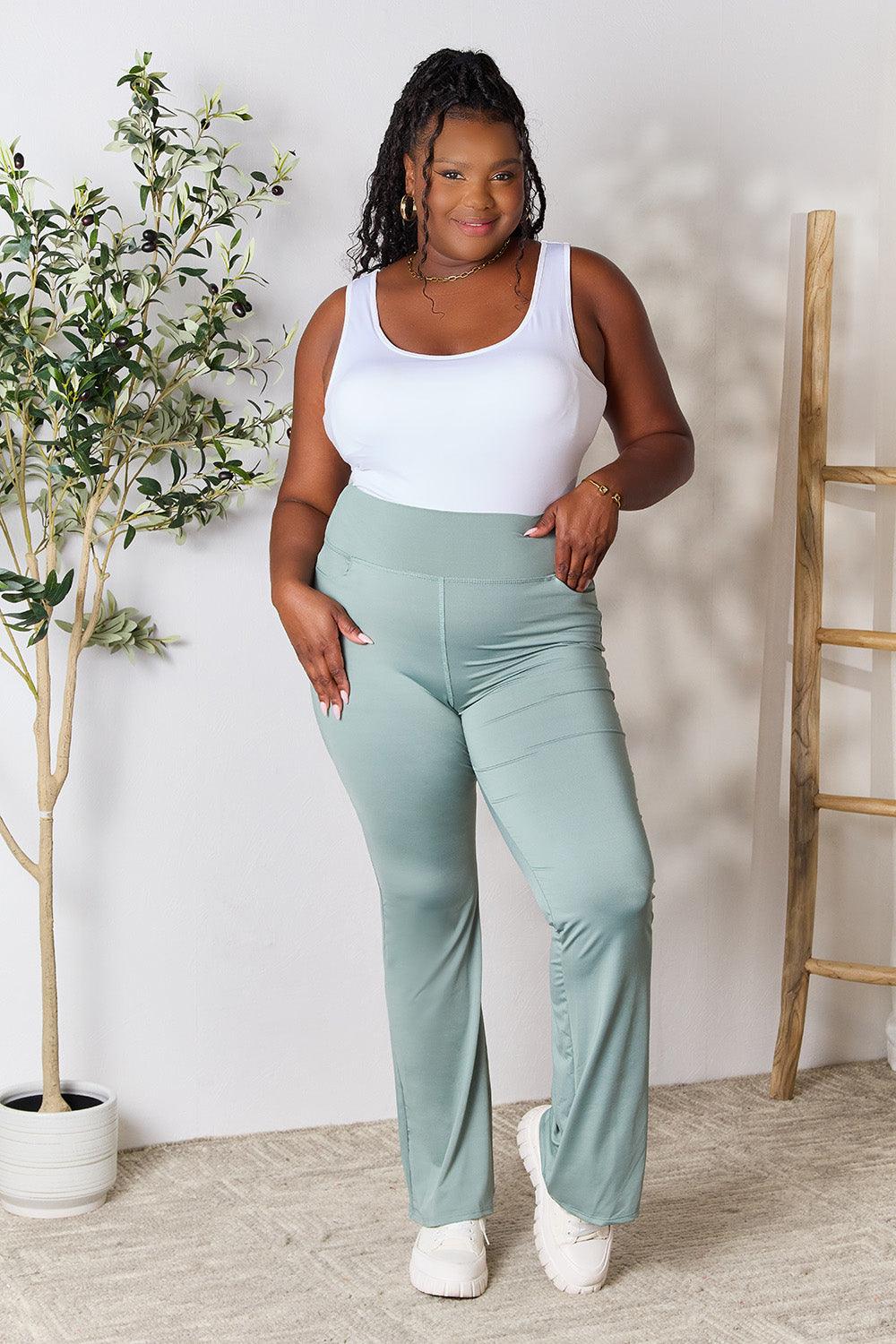 Heimish Full Size Wide Waistband Sports Pants Carauana Store