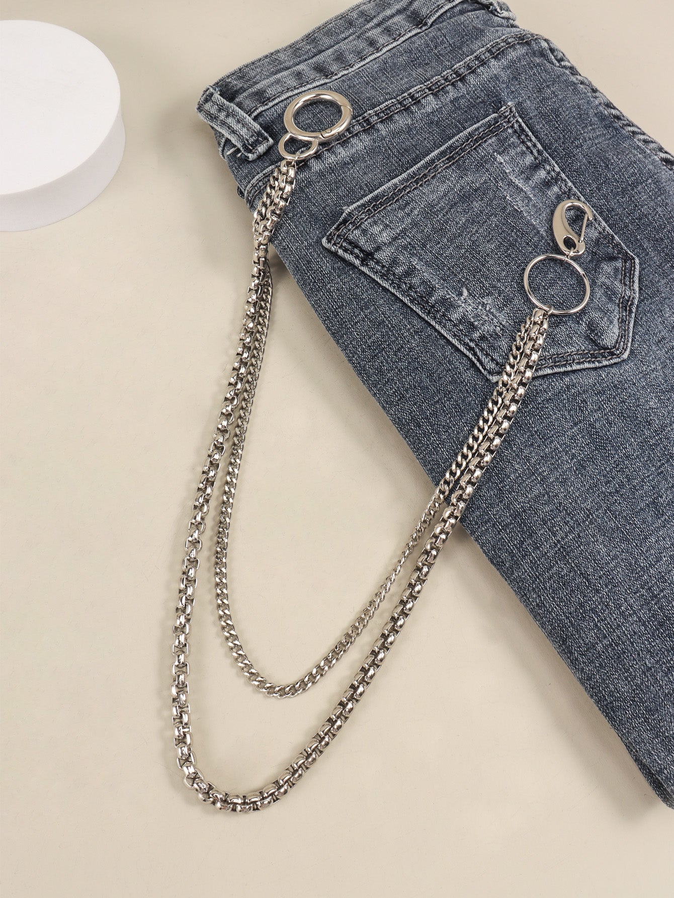 Double-Layered Metal Chain Belt Carauana Store