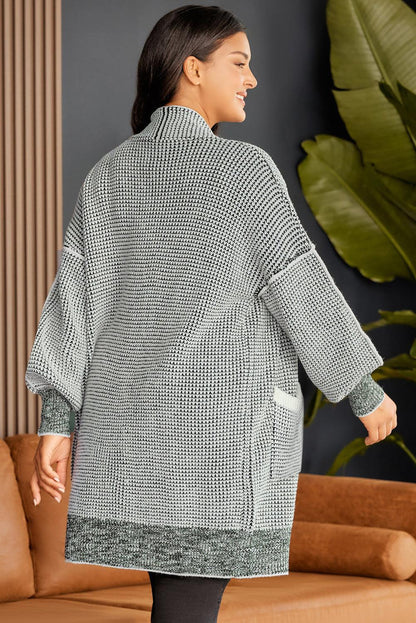 Plus Size Open Front Longline Cardigan Carauana Store