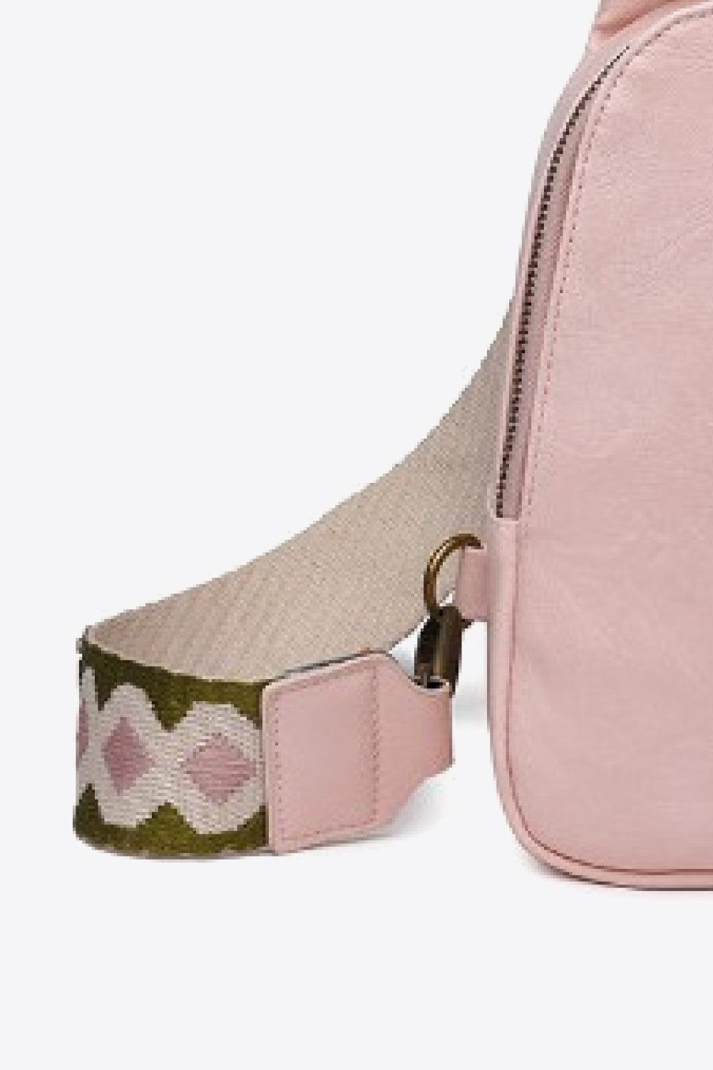 Random Pattern Adjustable Strap PU Leather Sling Bag Carauana Store