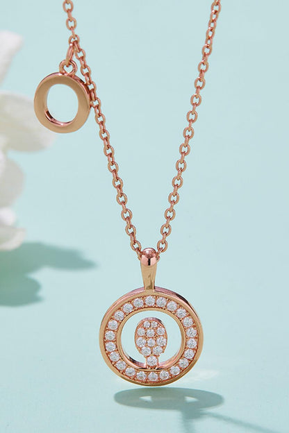 Adored Moissanite K to T Pendant Necklace Carauana Store