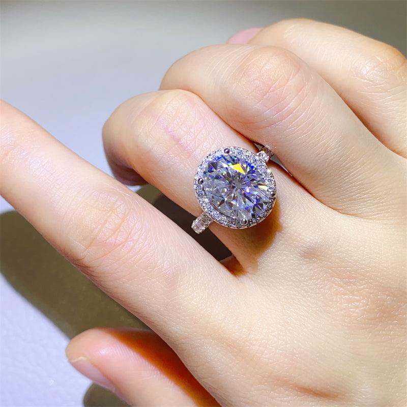 5 Carat Moissanite 925 Sterling Silver Ring Carauana Store