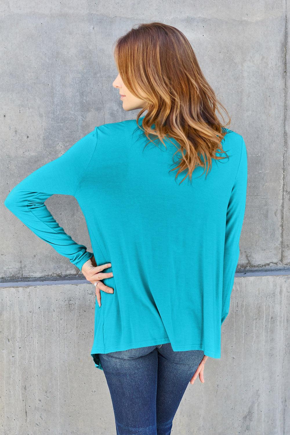 Basic Bae Full Size Open Front Long Sleeve Cardigan Carauana Store