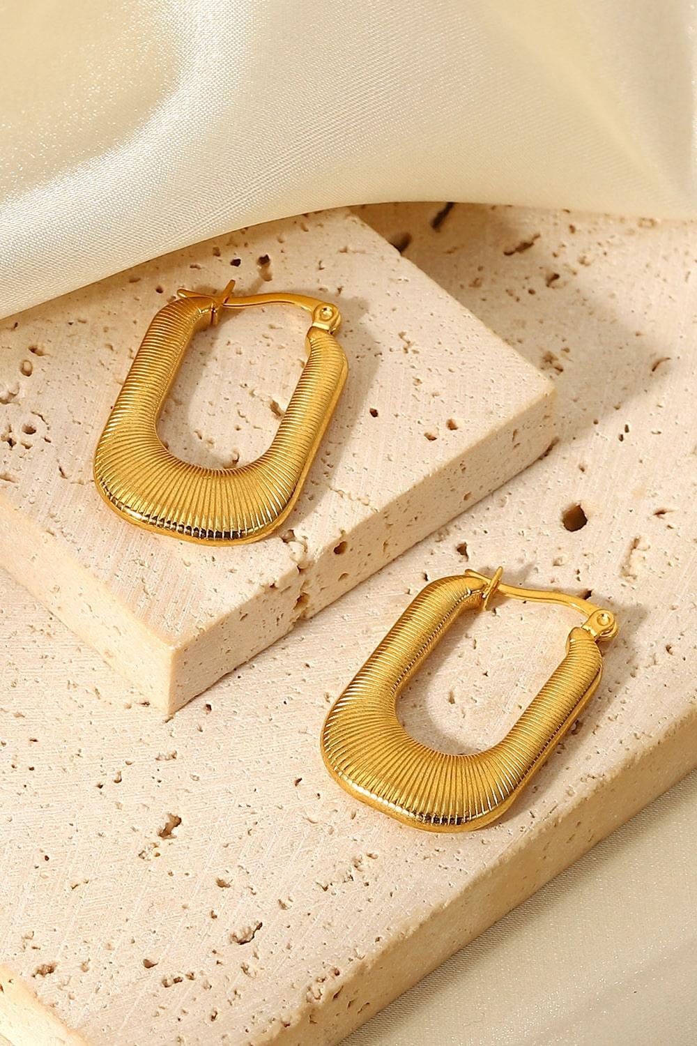 Good Luck Charm Screw-Thread U-Shaped Earrings Carauana Store