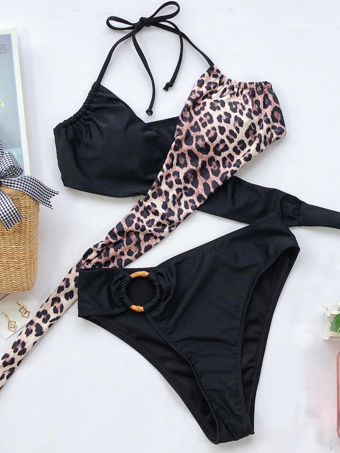 Halter Neck Two-Piece Bikini Set Carauana Store
