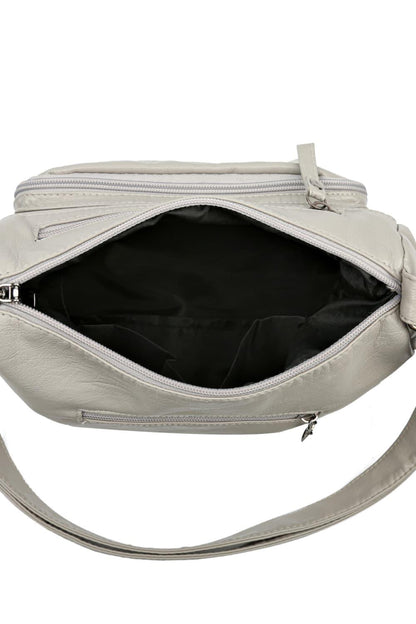 Multi-Pocket PU Leather Crossbody Bag Carauana Store