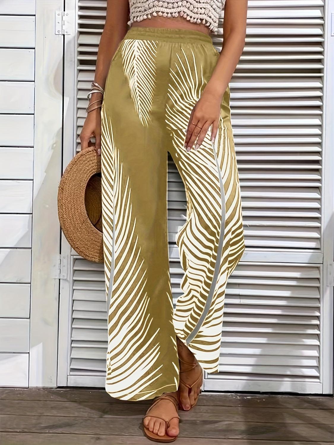 Printed Wide Leg Pants Carauana Store