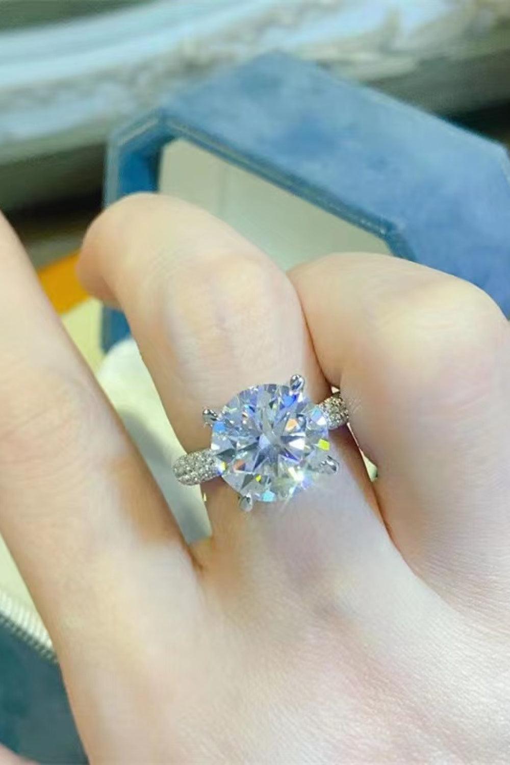 5 Carat Moissanite 925 Sterling Silver Ring Carauana Store