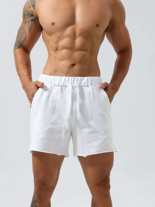 Men's Plus Size Drawstring Elastic Waist Shorts