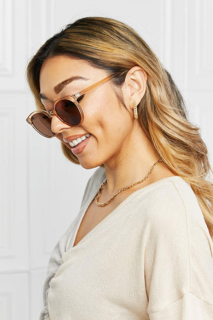 Round Full Rim Polycarbonate Frame Sunglasses Carauana Store