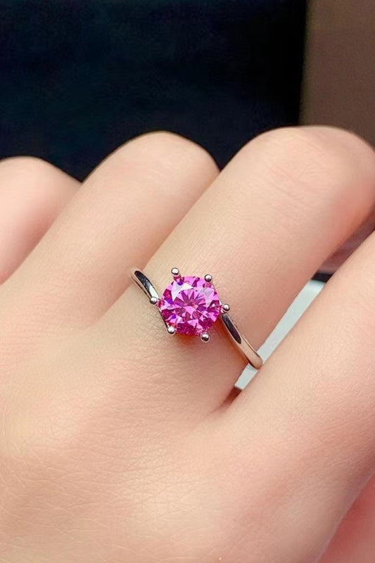 Can't Stop Your Shine 1 Carat Moissanite Ring Carauana Store