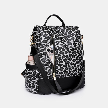 Leopard PU Leather Backpack Bag Carauana Store