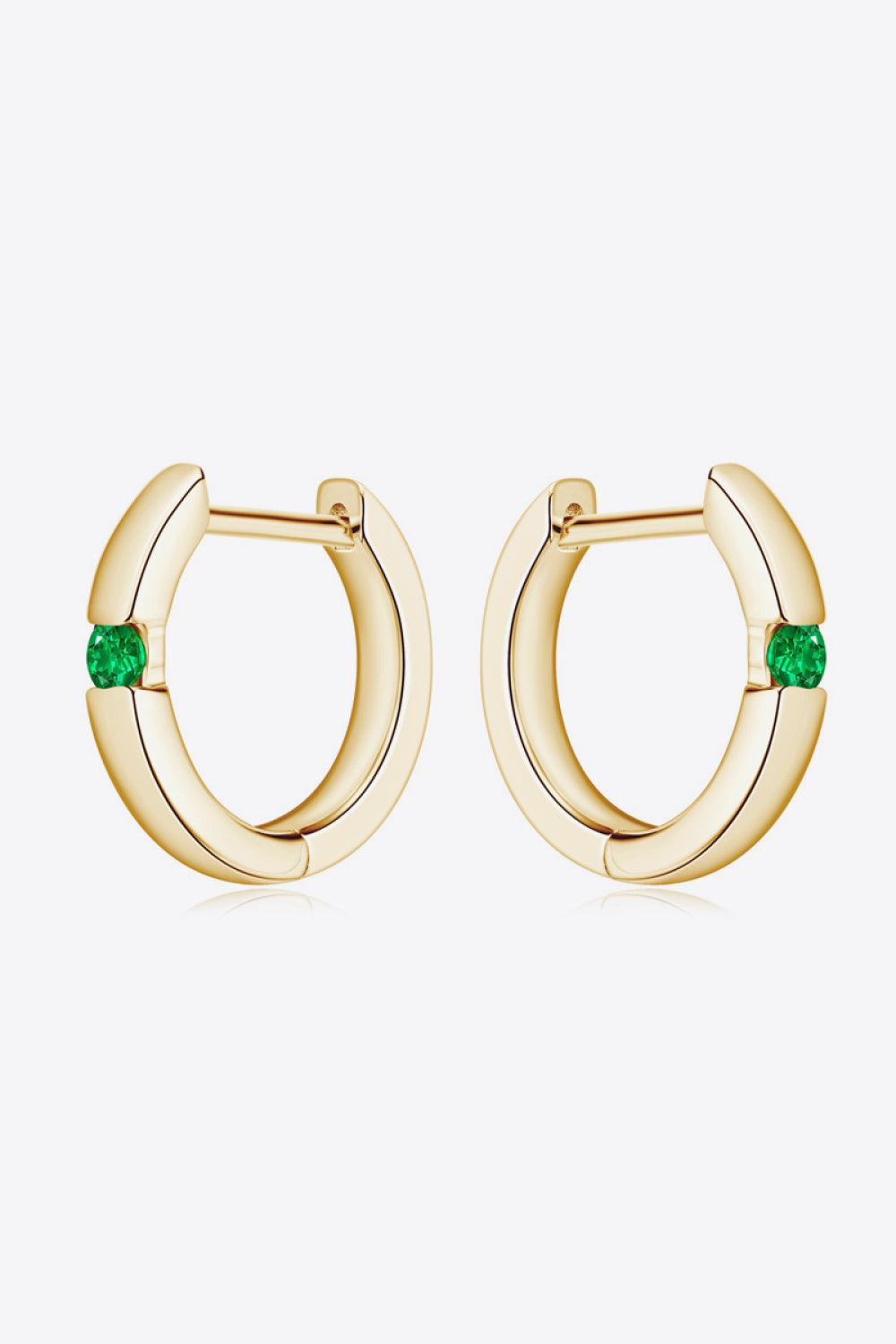 Lab-Grown Emerald Earrings Carauana Store