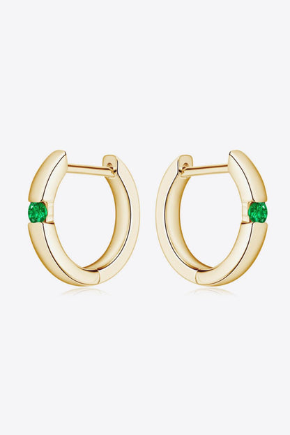 Lab-Grown Emerald Earrings Carauana Store
