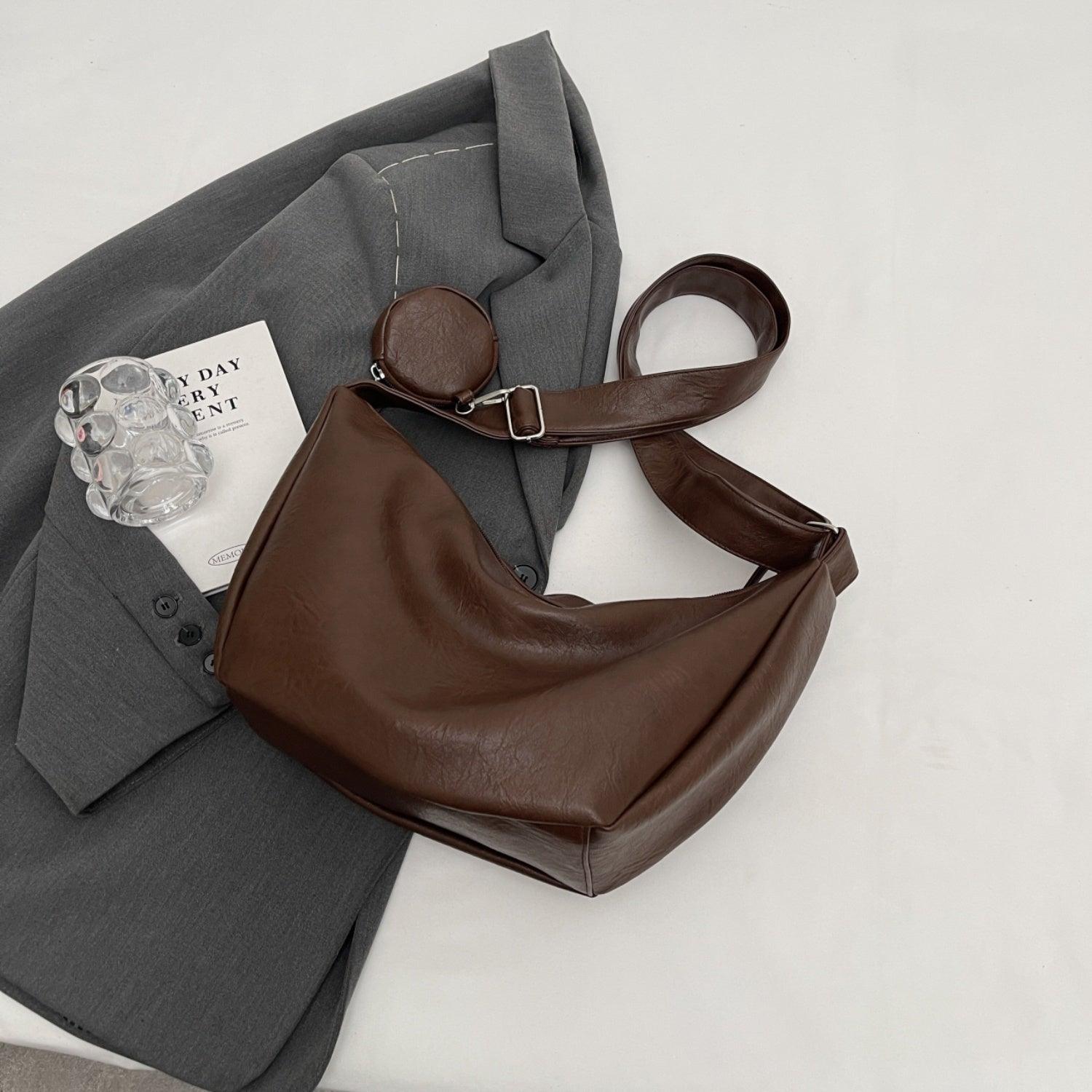 PU Leather Crossbody Bag with Small Purse Carauana Store