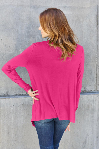 Basic Bae Full Size Open Front Long Sleeve Cardigan Carauana Store