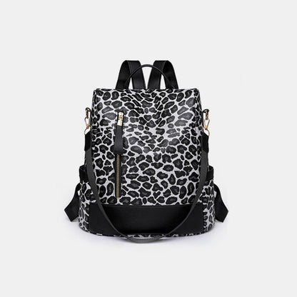 Leopard PU Leather Backpack Bag Carauana Store