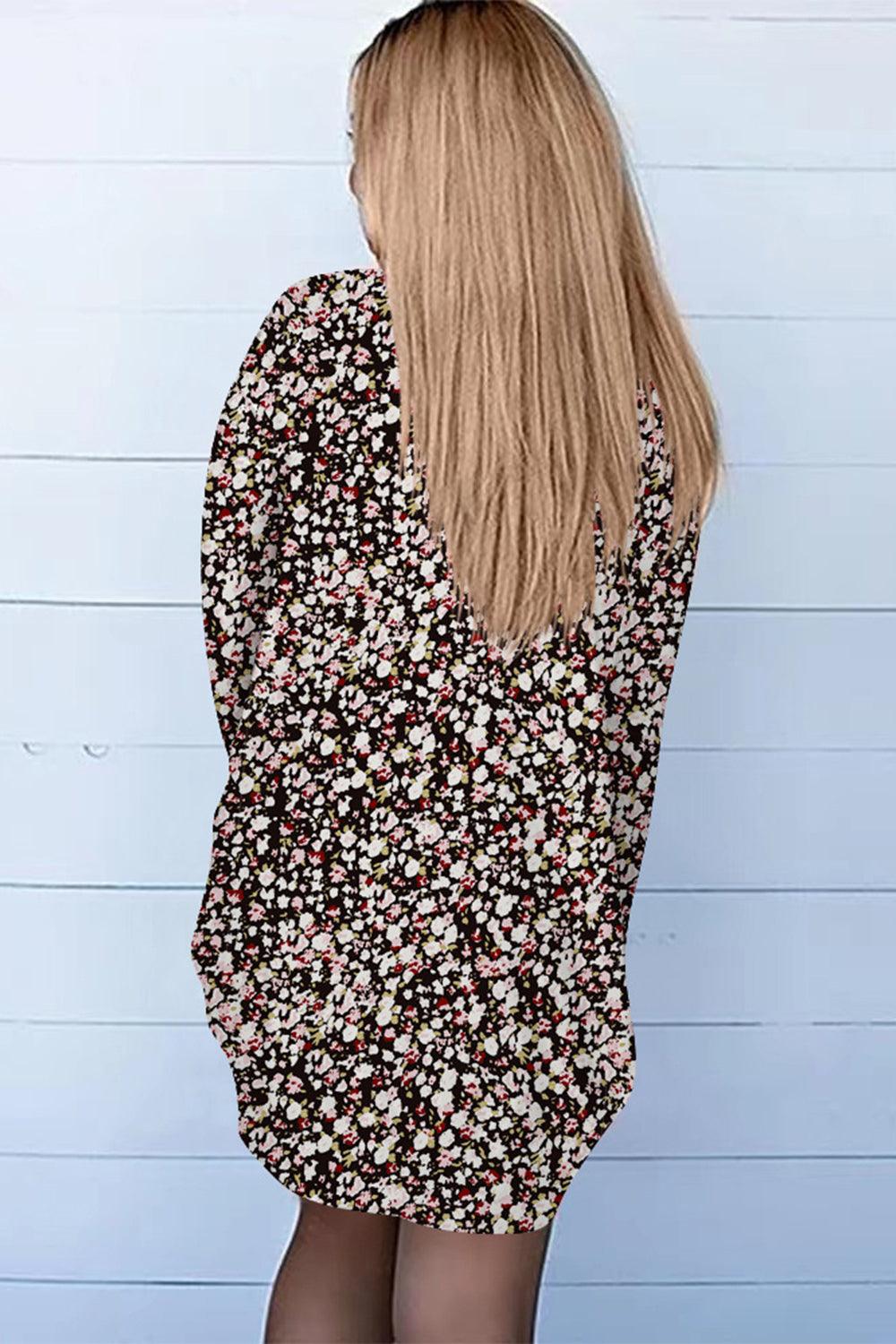 Printed Long Sleeve Cardigan Carauana Store
