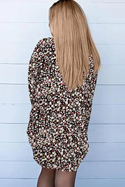 Printed Long Sleeve Cardigan Carauana Store
