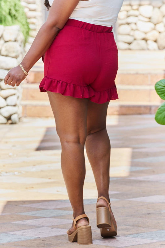 GeeGee Remember Me Plus Size Ruffled Hem Skort Carauana Store